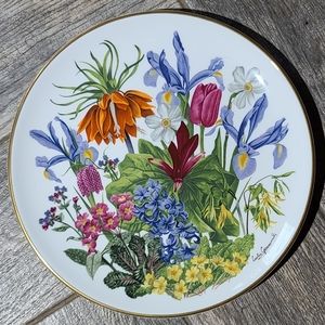 Flowers of April Plate from Franklin Porcelain